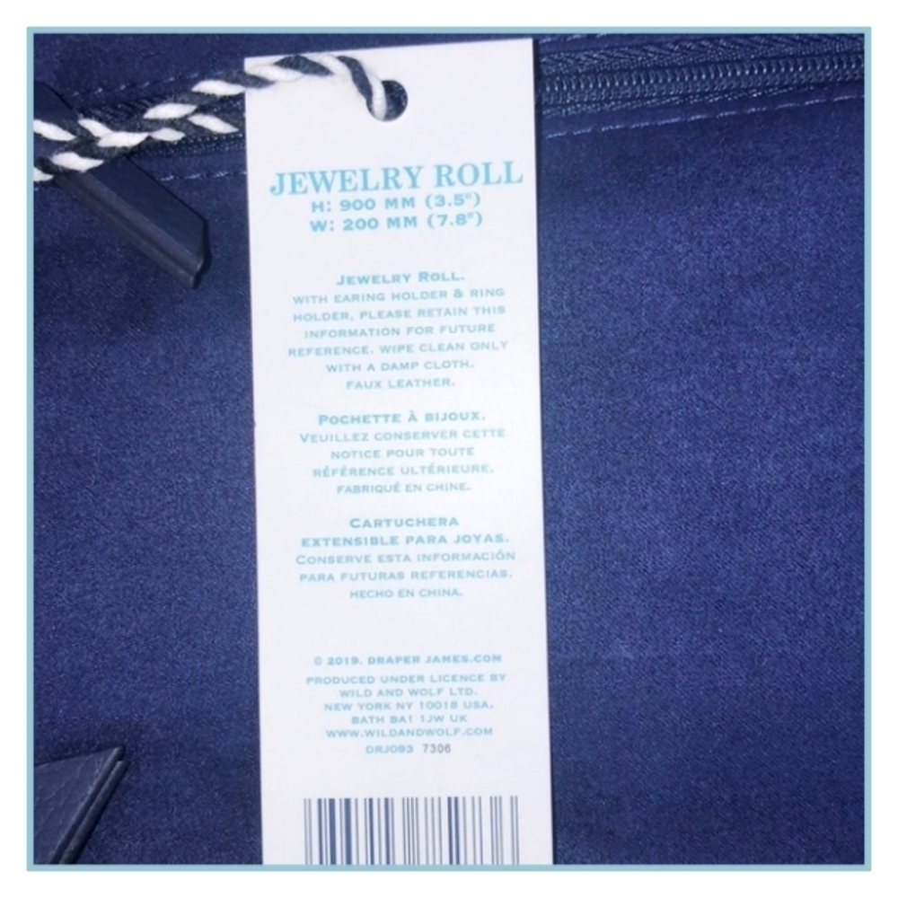 Draper James Blue Floral Travel Jewelry Ro… - Picture 8 of 11